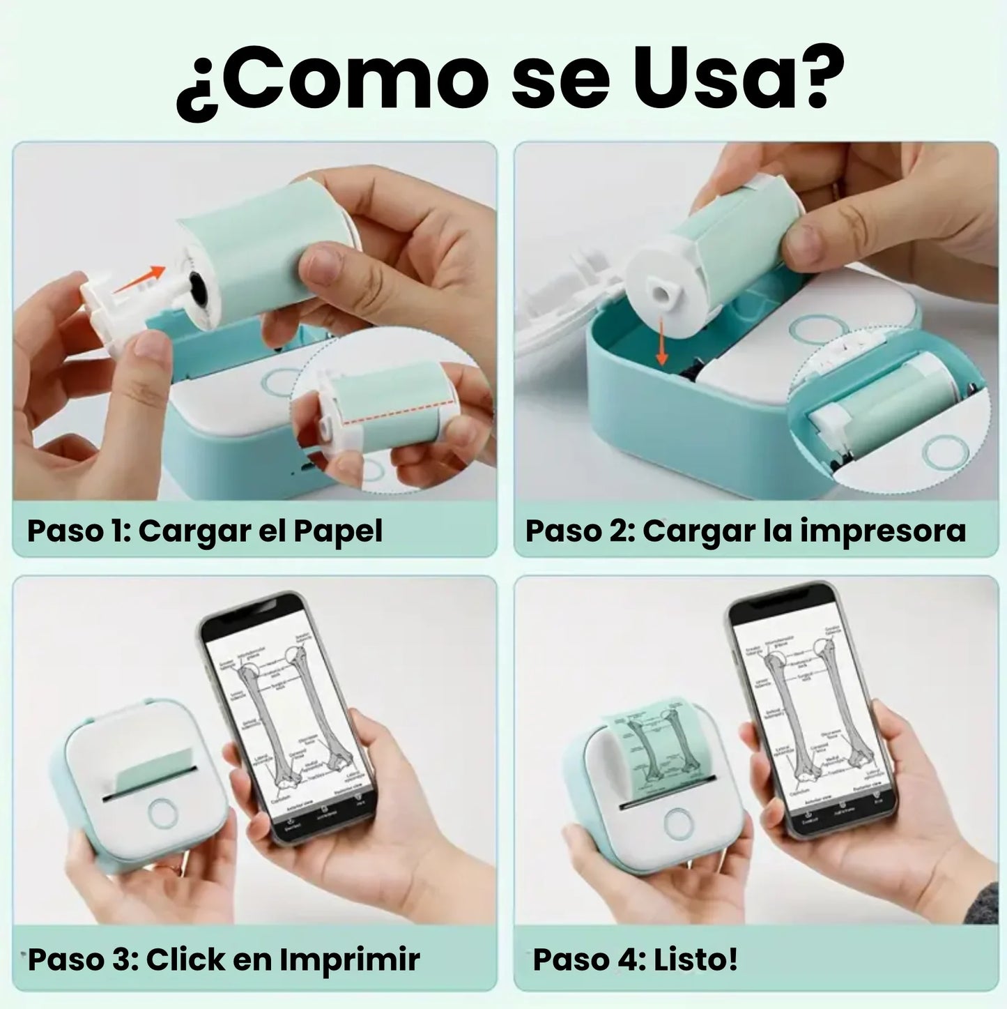 MINI IMPRESORA TERMICA - ROSADA